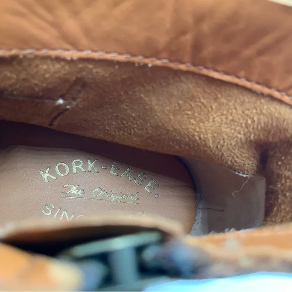 Kork-Ease Viki Women's Tan Leather Ankle Booties. Size 8. - Picture 8 of 10